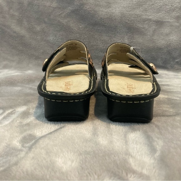 Alegria Dinah Leather Slip-On Sandals with Adjustable Strap Size 39 (US 9) - Picture 3 of 15